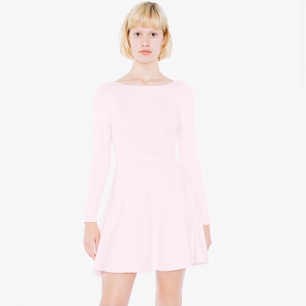 American Apparel Pink Skater Dress